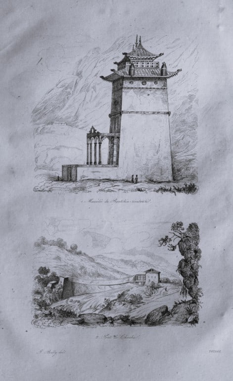 Julien Boilly - Engraving of Picturesque Views in Asia 1839: This engraving is from Voyage Pittoresque en Asie et en Afrique by Jean-Baptiste Eyries. Published by Furne et Cie, Paris 1839.These engravings by Julien Boilly illustrate ancient and modern travels i