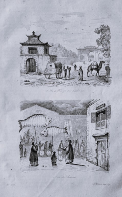 Julien Boilly - Engraving of Picturesque Views in Asia 1839: This engraving is from Voyage Pittoresque en Asie et en Afrique by Jean-Baptiste Eyries. Published by Furne et Cie, Paris 1839.These engravings by Julien Boilly illustrate ancient and modern travels i