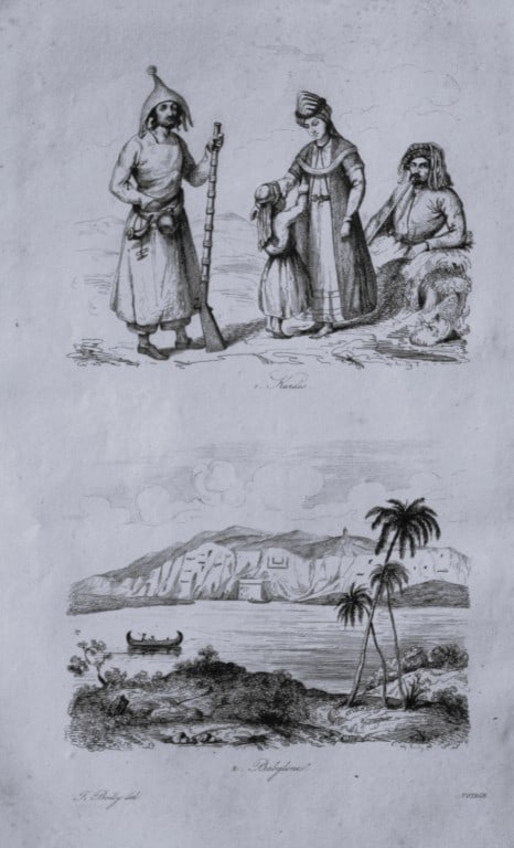 Julien Boilly - Engraving of Picturesque Views in Asia 1839: This engraving is from Voyage Pittoresque en Asie et en Afrique by Jean-Baptiste Eyries. Published by Furne et Cie, Paris 1839.These engravings by Julien Boilly illustrate ancient and modern travels i