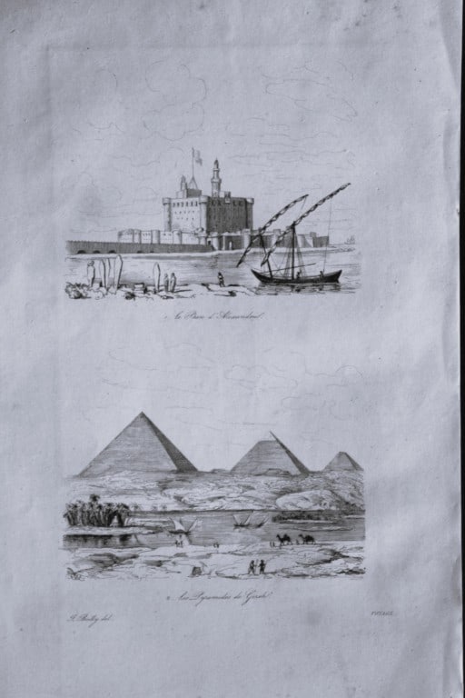 Julien Boilly - Engraving of Picturesque Views in Asia 1839: This engraving is from Voyage Pittoresque en Asie et en Afrique by Jean-Baptiste Eyries. Published by Furne et Cie, Paris 1839.These engravings by Julien Boilly illustrate ancient and modern travels i