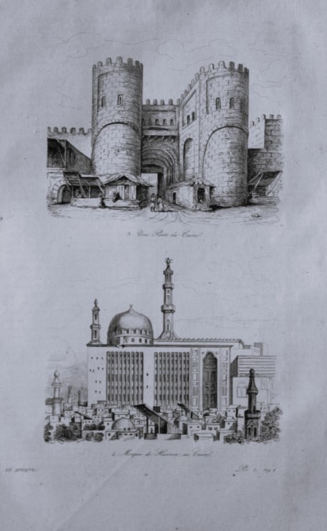 Julien Boilly - Engraving of Picturesque Views in Asia 1839: This engraving is from Voyage Pittoresque en Asie et en Afrique by Jean-Baptiste Eyries. Published by Furne et Cie, Paris 1839.These engravings by Julien Boilly illustrate ancient and modern travels i