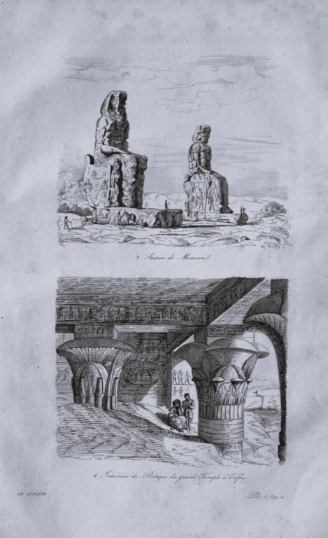 Julien Boilly - Engraving of Picturesque Views in Asia 1839: This engraving is from Voyage Pittoresque en Asie et en Afrique by Jean-Baptiste Eyries. Published by Furne et Cie, Paris 1839.These engravings by Julien Boilly illustrate ancient and modern travels i