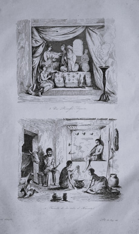 Julien Boilly - Engraving of Picturesque Views in Asia 1839: This engraving is from Voyage Pittoresque en Asie et en Afrique by Jean-Baptiste Eyries. Published by Furne et Cie, Paris 1839.These engravings by Julien Boilly illustrate ancient and modern travels i