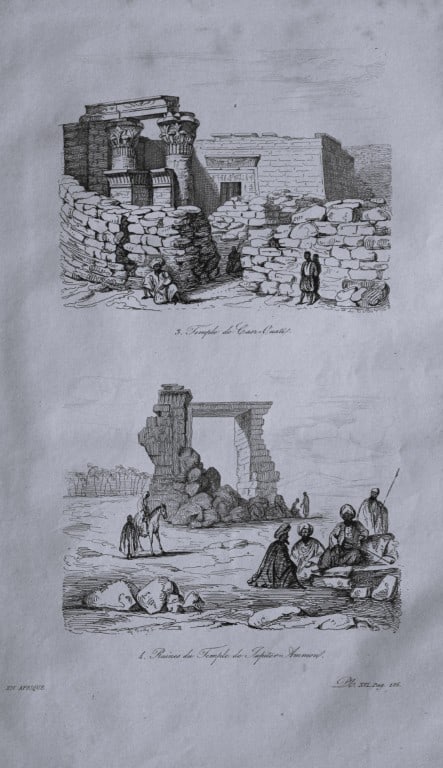 Julien Boilly - Engraving of Picturesque Views in Asia 1839: This engraving is from Voyage Pittoresque en Asie et en Afrique by Jean-Baptiste Eyries. Published by Furne et Cie, Paris 1839.These engravings by Julien Boilly illustrate ancient and modern travels i
