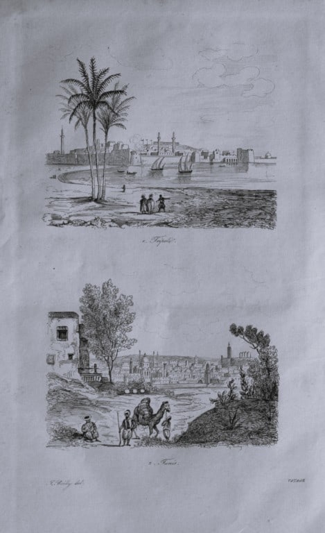 Julien Boilly - Engraving of Picturesque Views in Asia 1839: This engraving is from Voyage Pittoresque en Asie et en Afrique by Jean-Baptiste Eyries. Published by Furne et Cie, Paris 1839.These engravings by Julien Boilly illustrate ancient and modern travels i