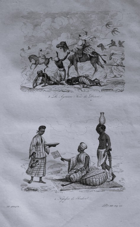 Julien Boilly - Engraving of Picturesque Views in Asia 1839: This engraving is from Voyage Pittoresque en Asie et en Afrique by Jean-Baptiste Eyries. Published by Furne et Cie, Paris 1839.These engravings by Julien Boilly illustrate ancient and modern travels i