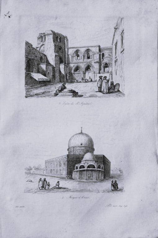 Julien Boilly - Engraving of Picturesque Views in Asia 1839: This engraving is from Voyage Pittoresque en Asie et en Afrique by Jean-Baptiste Eyries. Published by Furne et Cie, Paris 1839.These engravings by Julien Boilly illustrate ancient and modern travels i