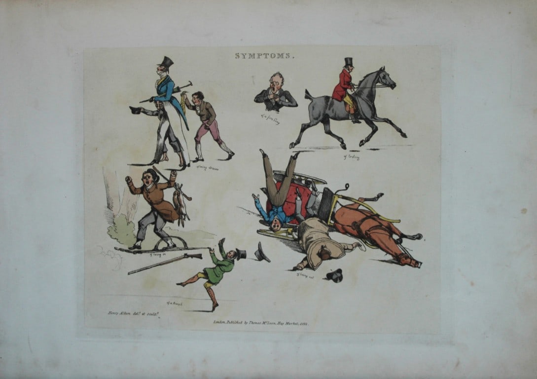Henry Alken - Etching from Symptoms of being amused 1822 (1 of 1)