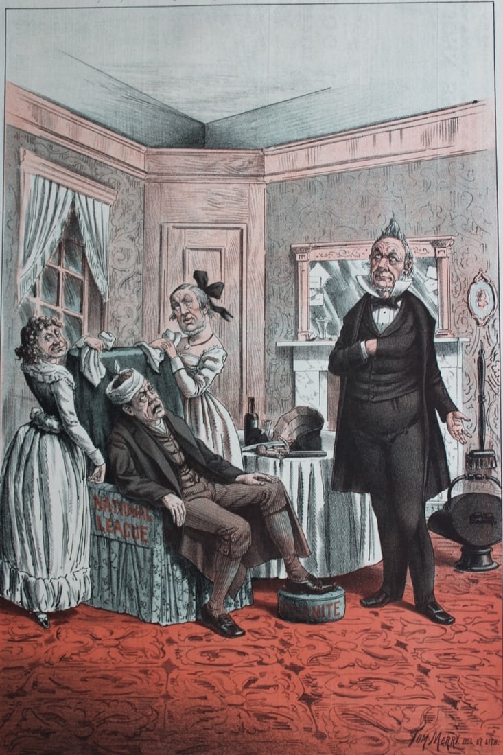Tom Merry political cartoon - The People's Pecksniff No. 3 1887 (1 of 2)