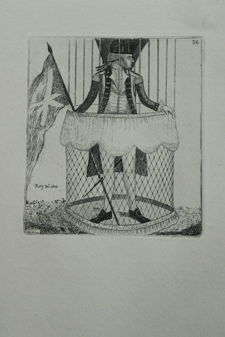 John Kay - 2 etchings of Scottish characters 1877: These engravings are from A Series of Original Portraits and Caricature Etchings by John Kay. Published by Adam and Charles Black, Edinburgh, 1877. Kay was a caricaturist, engraver and miniature paint