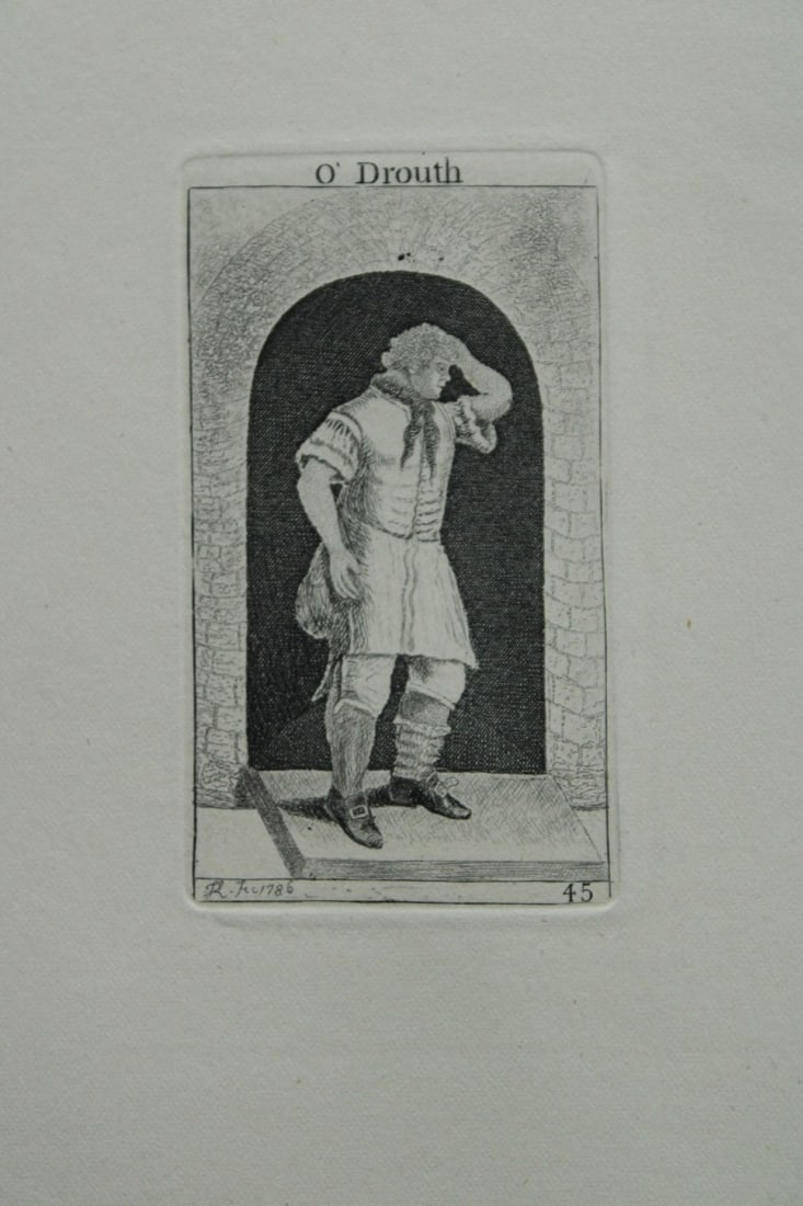 John Kay - 2 etchings of Scottish characters 1877 (1 of 4)