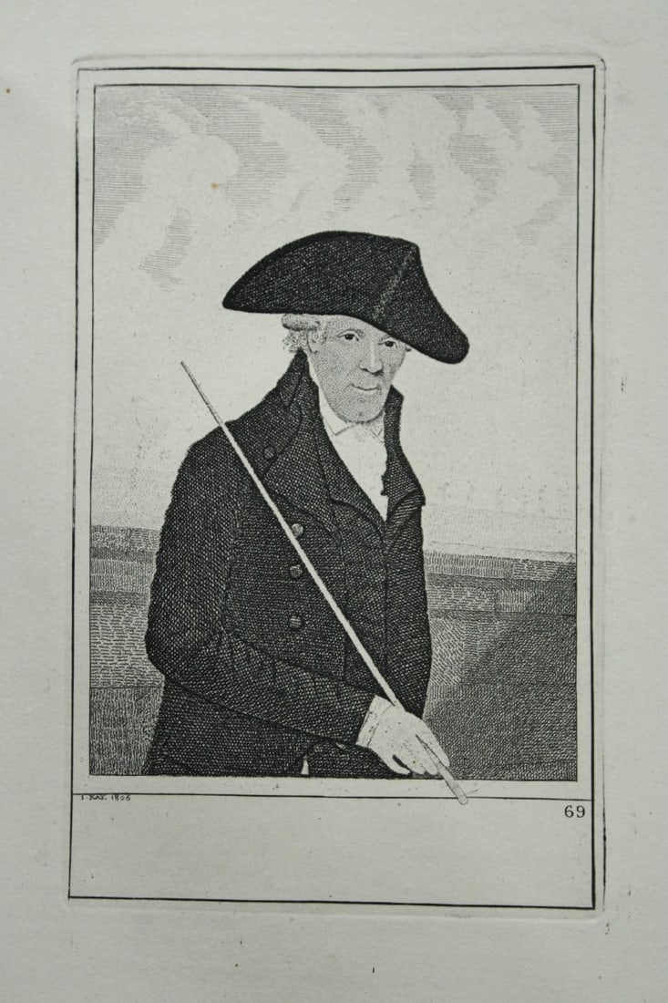 John Kay - 2 etchings of Scottish characters 1877: These engravings are from A Series of Original Portraits and Caricature Etchings by John Kay. Published by Adam and Charles Black, Edinburgh, 1877. Kay was a caricaturist, engraver and miniature paint