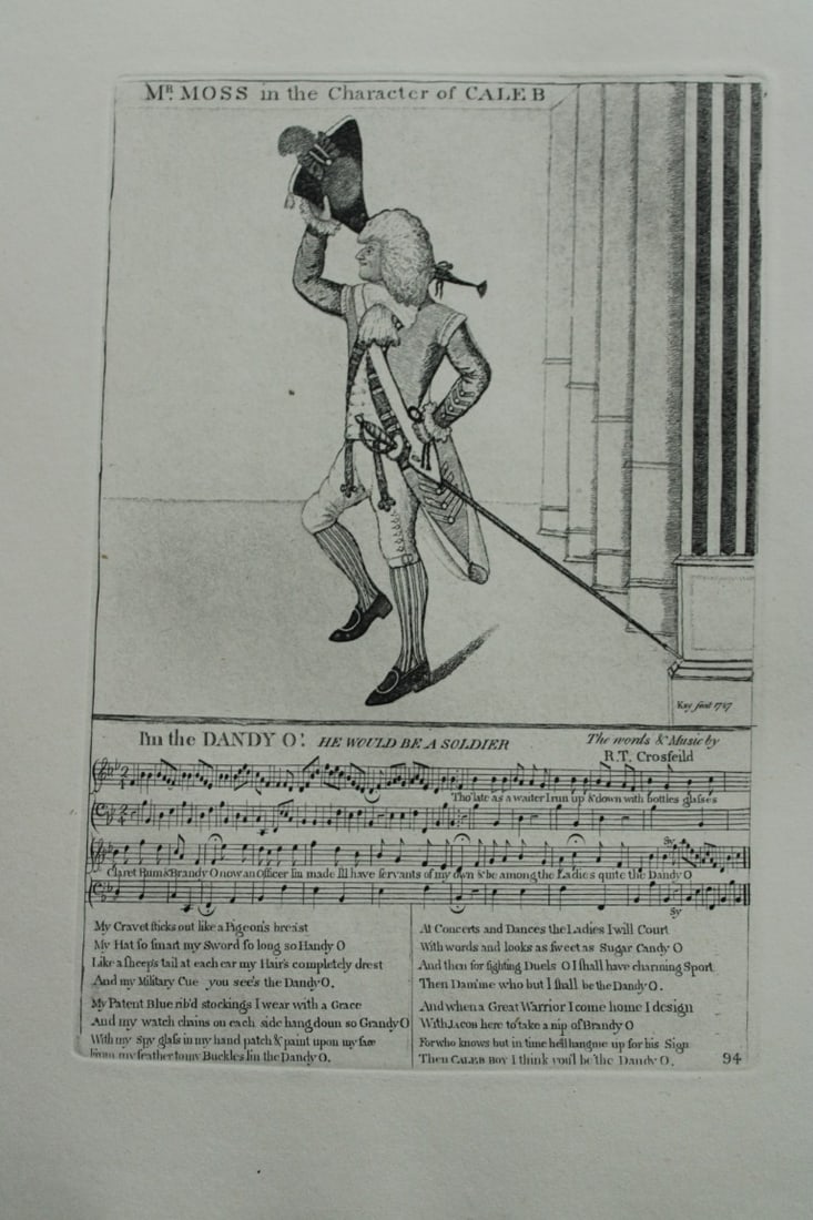 John Kay - 2 etchings of Scottish characters 1877: These engravings are from A Series of Original Portraits and Caricature Etchings by John Kay. Published by Adam and Charles Black, Edinburgh, 1877. Kay was a caricaturist, engraver and miniature paint