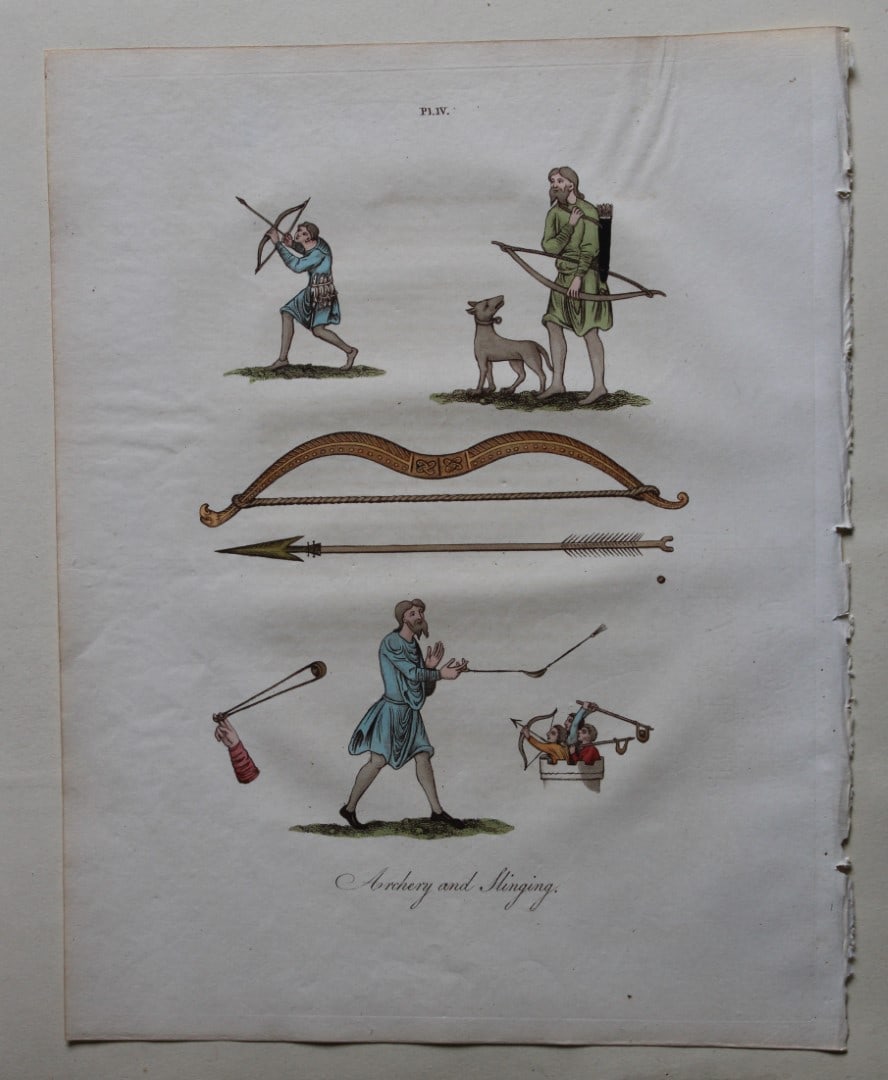 Joseph Strutt - Archery and Slinging 1801 (1 of 1)