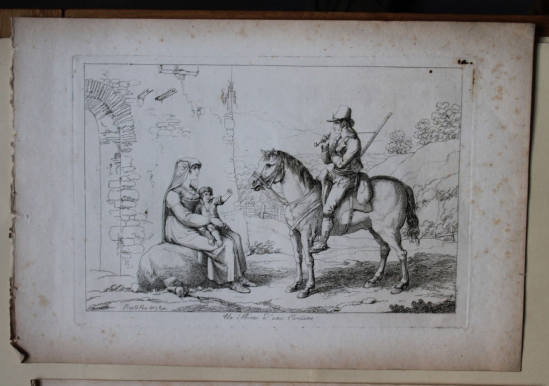 Un Sbirro ed una Ciociara by B Pinelli from Costumi Pittoreschi 1809 (1 of 1)