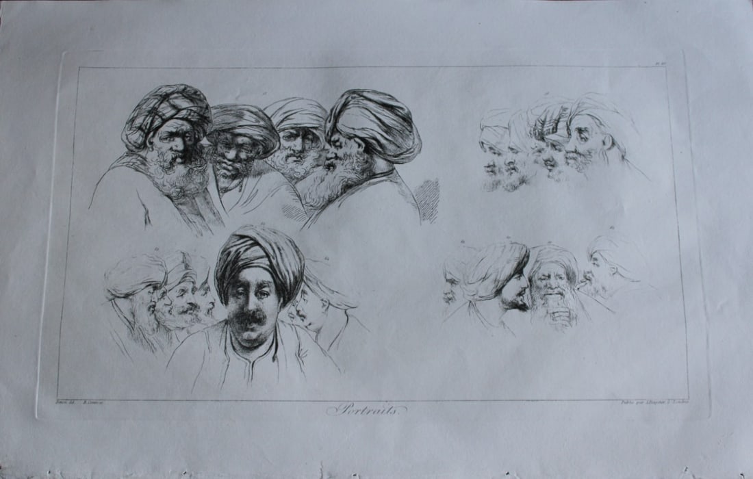 Portraits (of Egyptians) by Vivant Denon 1807 (1 of 2)