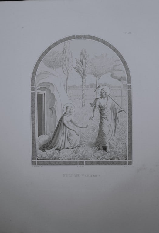 B. Giovanni Angelico - Engraving of the frescoes in San Marco, Florence 1853 (1 of 1)