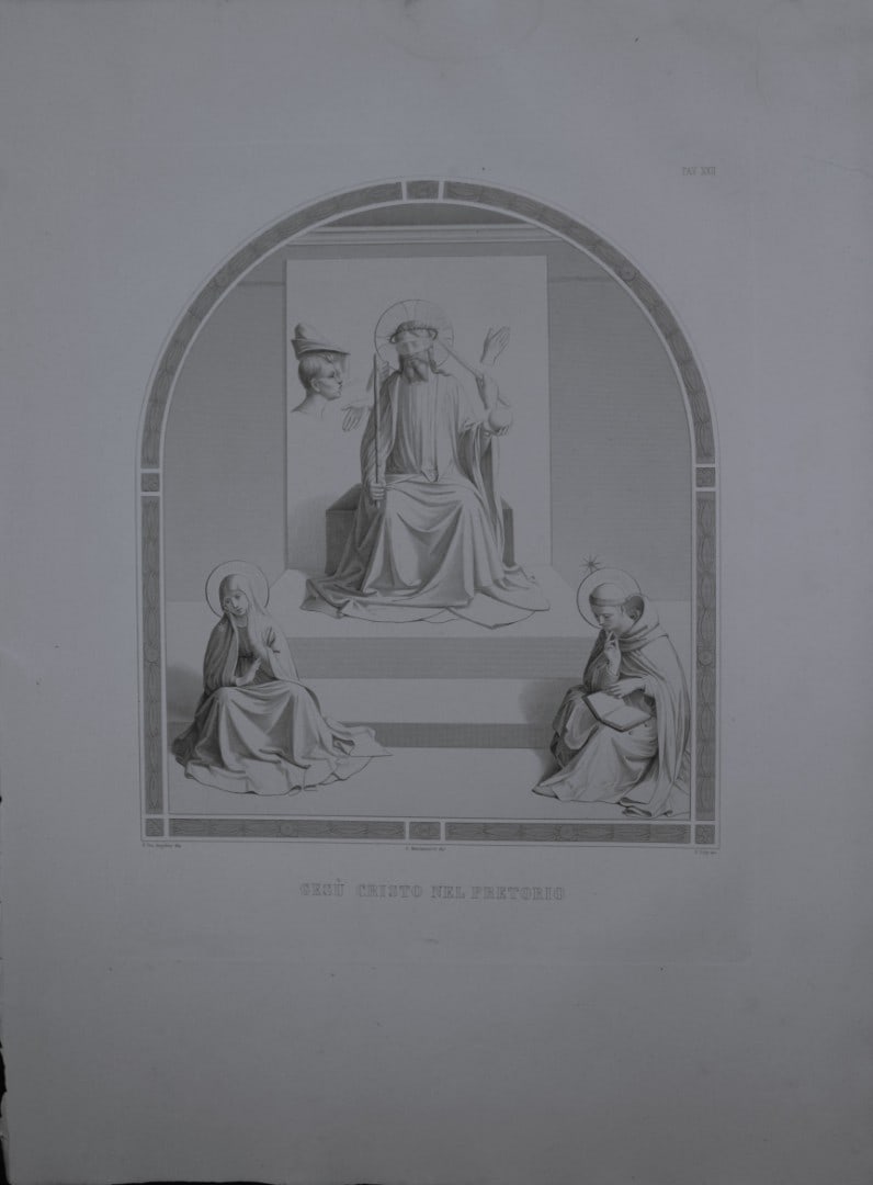 B. Giovanni Angelico - Engraving of the frescoes in San Marco, Florence 1853 (1 of 1)
