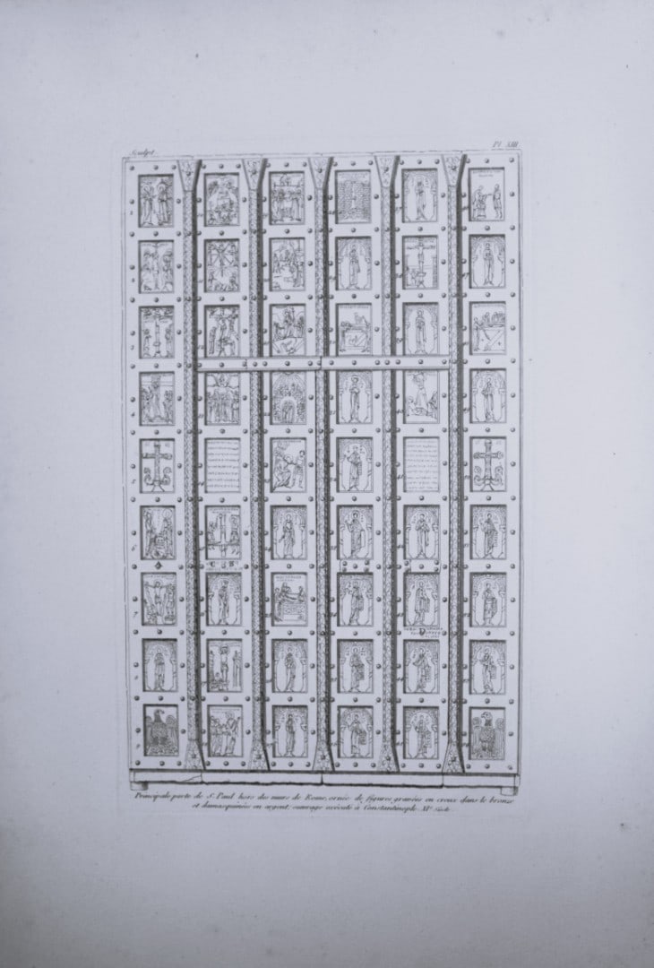 Seroux D'Agincourt - Original engraving of ancient monuments 1823: This engraving is from Histoire de l'art par les monumens, depuis sa decadence au IVe siecle jusqu'a son renouvellement au XIVe by Jean Baptiste Louis Georges Seroux d'Agincourt,Issued in 24 parts, 18