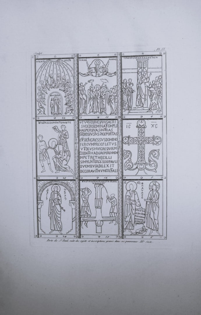 Seroux D'Agincourt - Original engraving of ancient monuments 1823: This engraving is from Histoire de l'art par les monumens, depuis sa decadence au IVe siecle jusqu'a son renouvellement au XIVe by Jean Baptiste Louis Georges Seroux d'Agincourt,Issued in 24 parts, 18