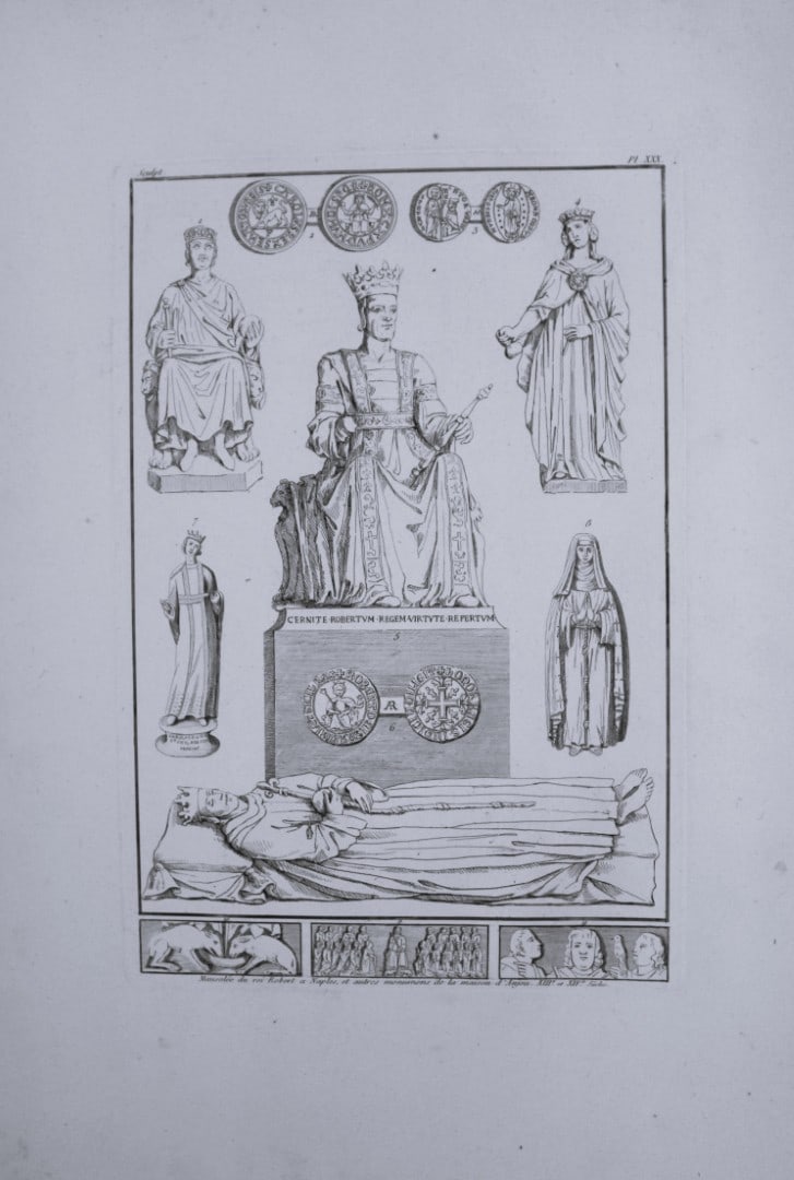 Seroux D'Agincourt - Original engraving of ancient monuments 1823: This engraving is from Histoire de l'art par les monumens, depuis sa decadence au IVe siecle jusqu'a son renouvellement au XIVe by Jean Baptiste Louis Georges Seroux d'Agincourt,Issued in 24 parts, 18