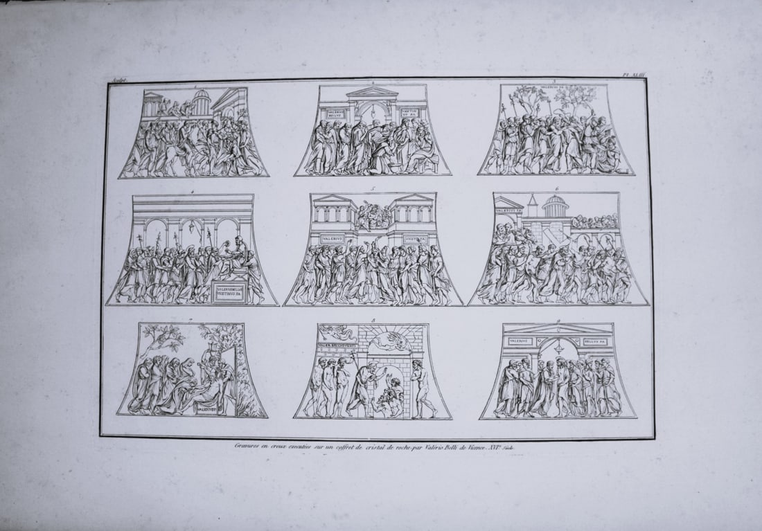 Seroux D'Agincourt - Original engraving of ancient monuments 1823: This engraving is from Histoire de l'art par les monumens, depuis sa decadence au IVe siecle jusqu'a son renouvellement au XIVe by Jean Baptiste Louis Georges Seroux d'Agincourt,Issued in 24 parts, 18