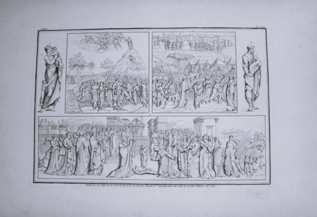Seroux D'Agincourt - Original engraving of ancient monuments 1823: This engraving is from Histoire de l'art par les monumens, depuis sa decadence au IVe siecle jusqu'a son renouvellement au XIVe by Jean Baptiste Louis Georges Seroux d'Agincourt,Issued in 24 parts, 18