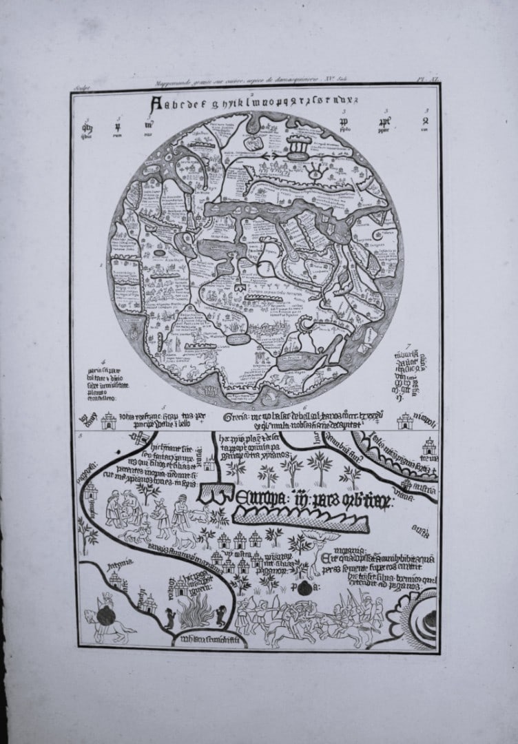 Seroux D'Agincourt - Original engraving of ancient monuments 1823: This engraving is from Histoire de l'art par les monumens, depuis sa decadence au IVe siecle jusqu'a son renouvellement au XIVe by Jean Baptiste Louis Georges Seroux d'Agincourt,Issued in 24 parts, 18