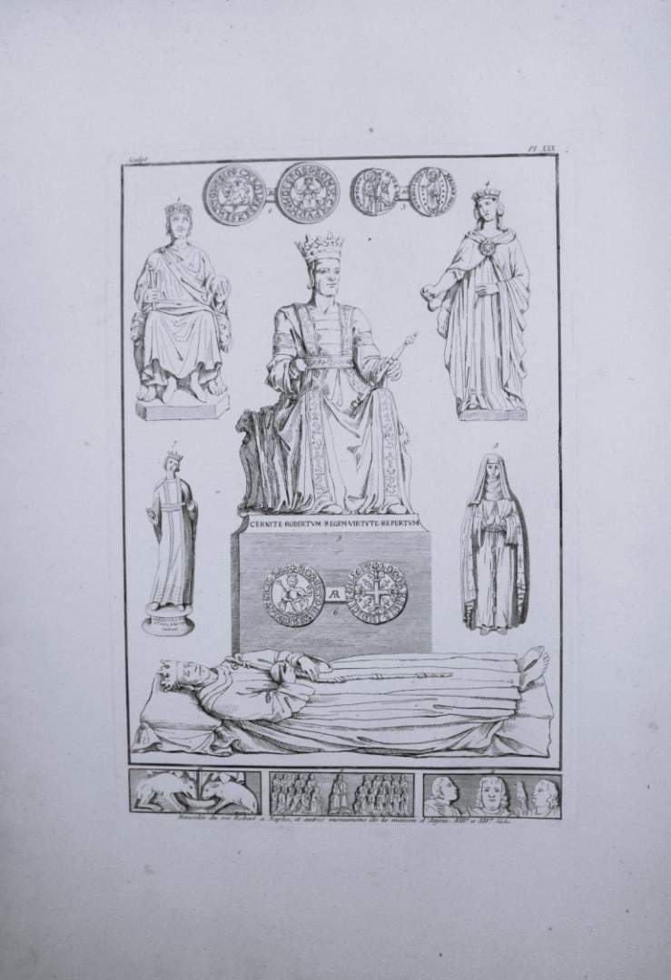 Seroux D'Agincourt - Original engraving of ancient monuments 1823: This engraving is from Histoire de l'art par les monumens, depuis sa decadence au IVe siecle jusqu'a son renouvellement au XIVe by Jean Baptiste Louis Georges Seroux d'Agincourt,Issued in 24 parts, 18