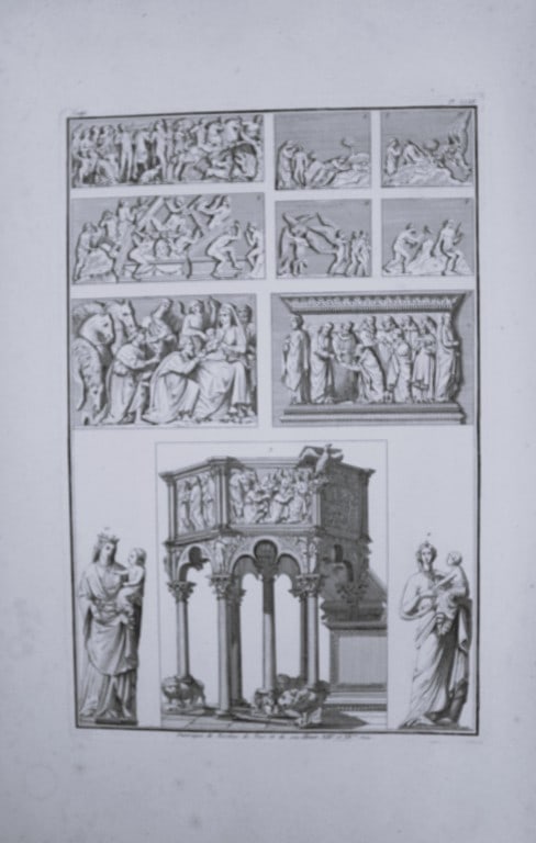 Seroux D'Agincourt - Original engraving of ancient monuments 1823: This engraving is from Histoire de l'art par les monumens, depuis sa decadence au IVe siecle jusqu'a son renouvellement au XIVe by Jean Baptiste Louis Georges Seroux d'Agincourt,Issued in 24 parts, 18