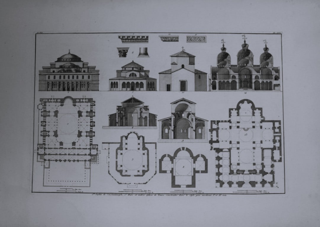 Seroux D'Agincourt - Original engraving of ancient monuments 1823: This engraving is from Histoire de l'art par les monumens, depuis sa decadence au IVe siecle jusqu'a son renouvellement au XIVe by Jean Baptiste Louis Georges Seroux d'Agincourt,Issued in 24 parts, 18
