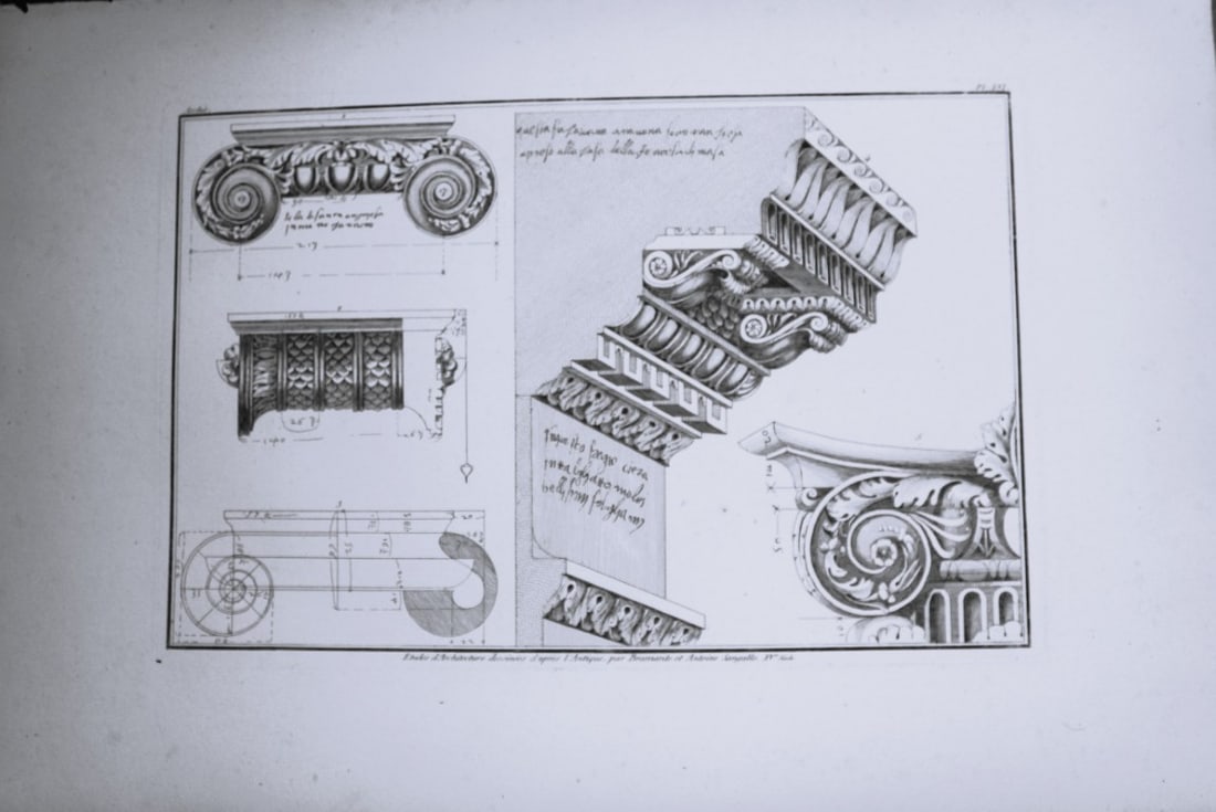 Seroux D'Agincourt - Original engraving of ancient monuments 1823: This engraving is from Histoire de l'art par les monumens, depuis sa decadence au IVe siecle jusqu'a son renouvellement au XIVe by Jean Baptiste Louis Georges Seroux d'Agincourt,Issued in 24 parts, 18