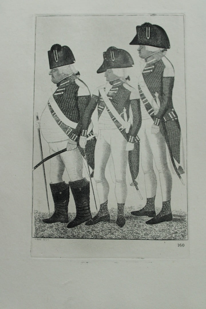 John Kay - 2 etchings of Scottish characters 1877: These engravings are from A Series of Original Portraits and Caricature Etchings by John Kay. Published by Adam and Charles Black, Edinburgh, 1877. Kay was a caricaturist, engraver and miniature paint
