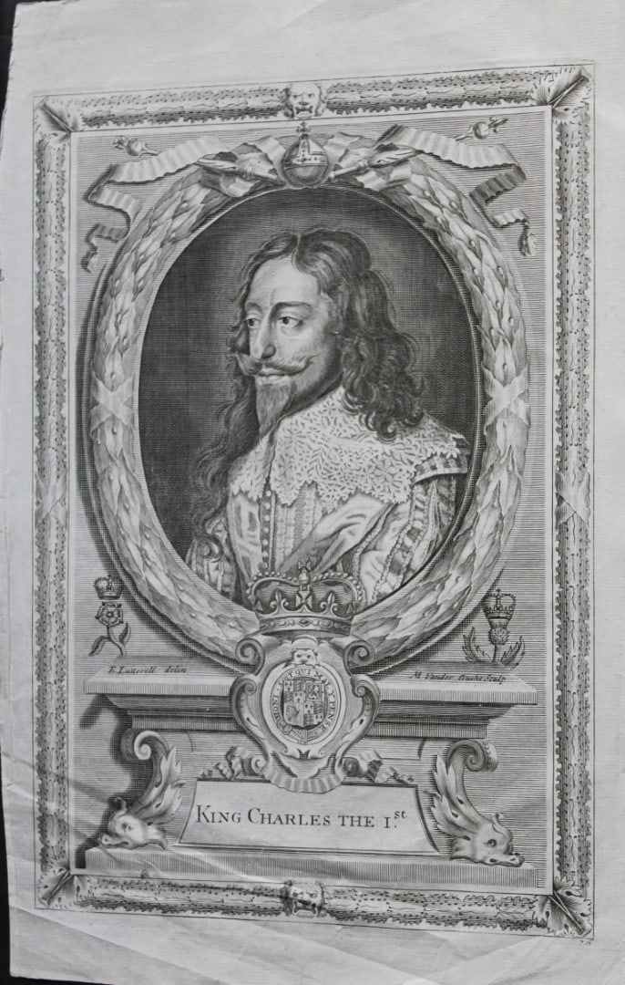 Jacobus Houbraken - Rare engraving of King Charles I 1747 (1 of 1)