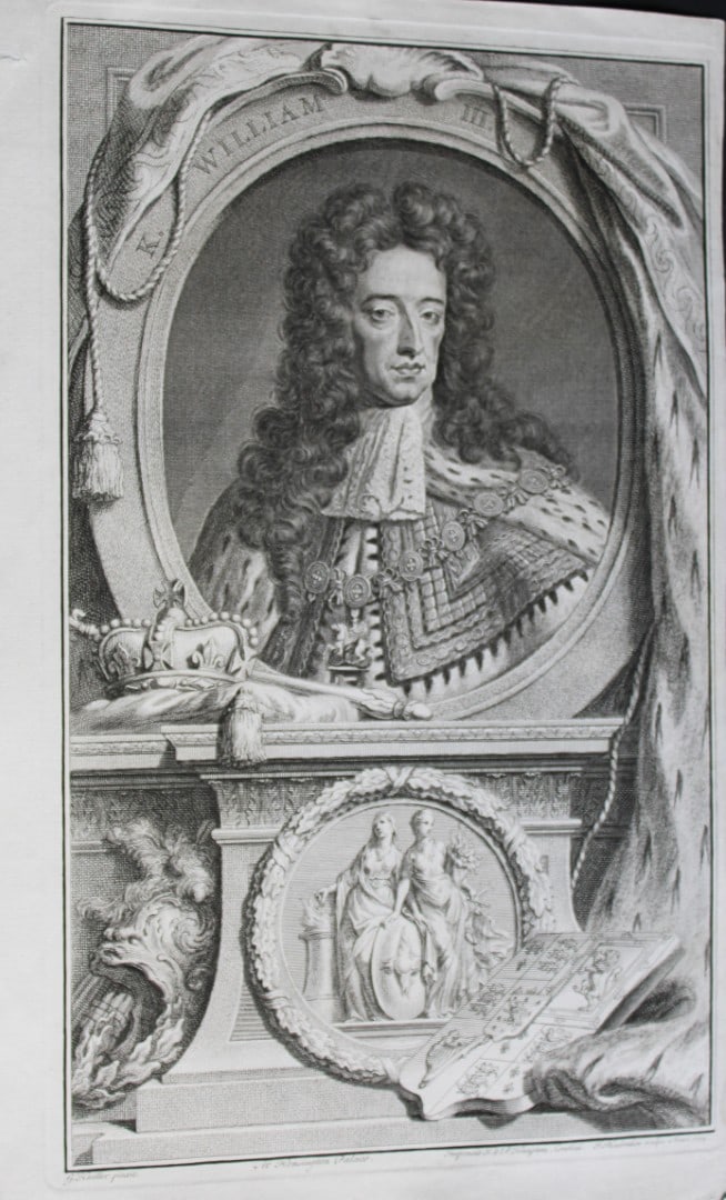 Jacobus Houbraken - Rare engraving of King William III 1747 (1 of 1)