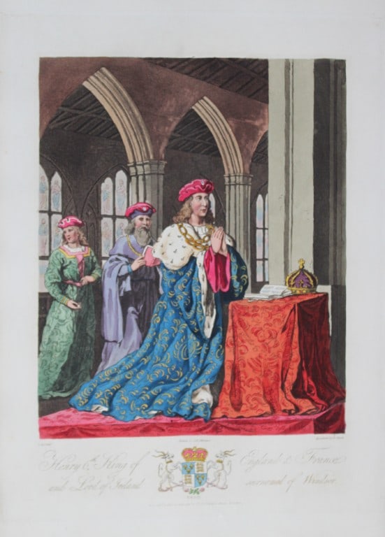CH Smith - King Henry VI at his devotions 1814 (1 of 1)
