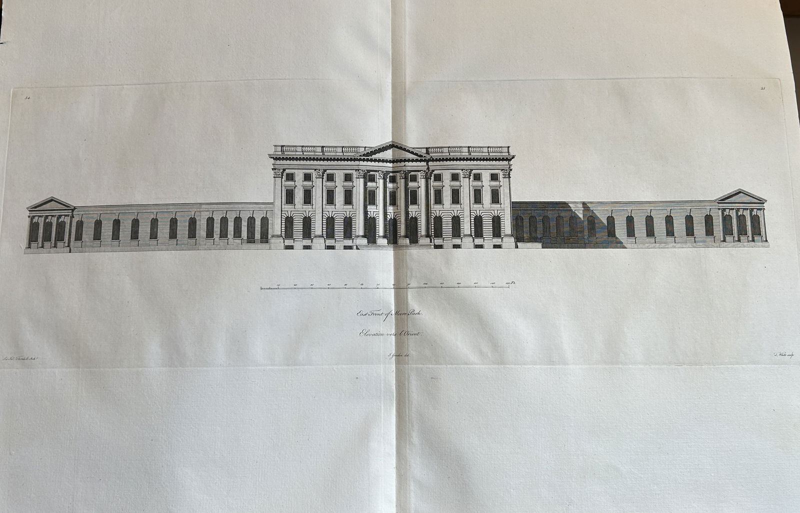 Vitruvius Britannicus 1771 - Pl 55 Moor Park, Hertfordshire (1 of 3)
