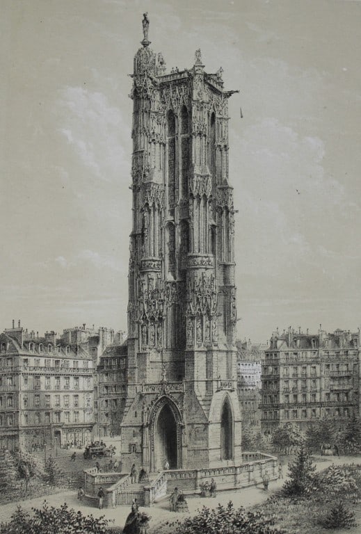 Charles Riviere - Tour St Jacques-la-Boucherie 1867 (1 of 2)