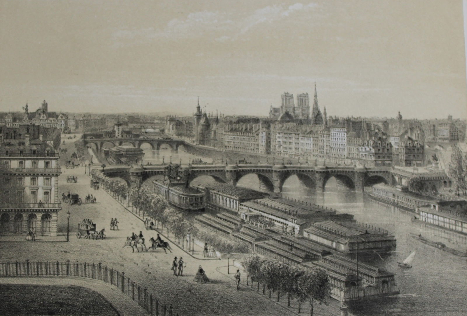 Charles Riviere - Panorama de la Seine 1867 (1 of 2)