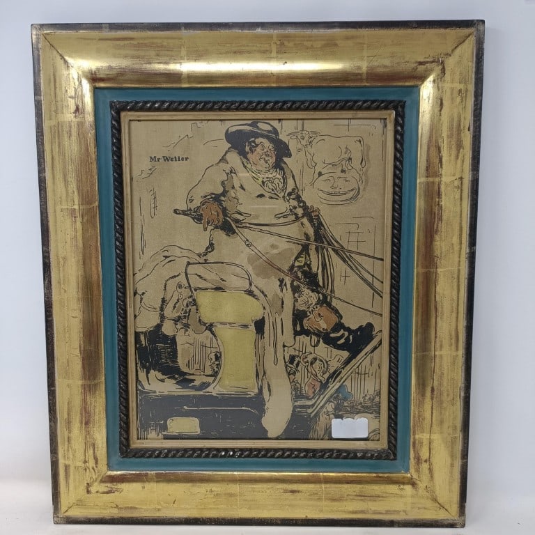 William Nicholson - Mr Weller lithograph 1900: Original lithograph from Characters of Romance by Sir William Nicholson. Published by R.H. Russell, New York, 1900.Size: 20in x 16in (51cm x 41cm) excluding the frame