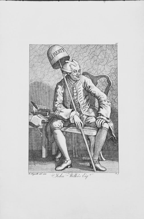 W Hogarth - 2 Engravings of J Wilkes and Lord Lovat by Riepenhausen 1820 (1 of 2)