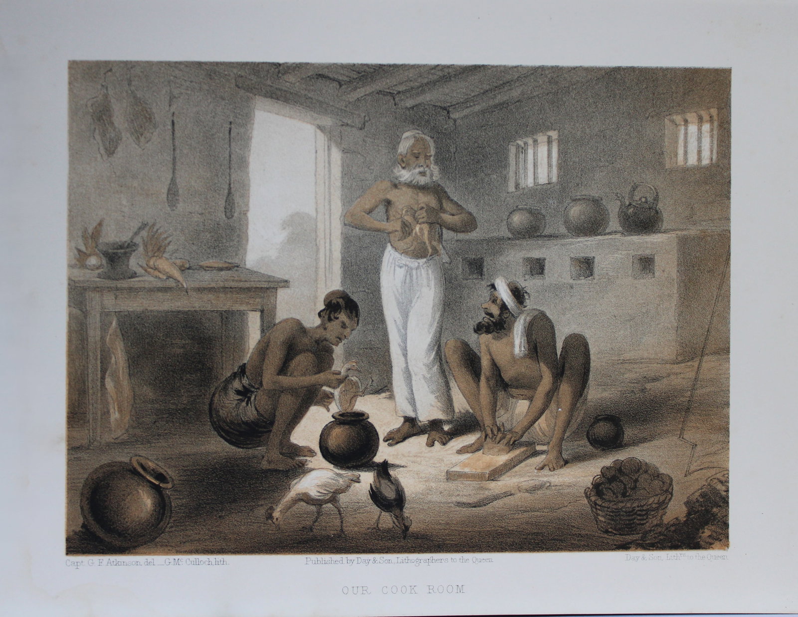 Capt. GF Atkinson - Our Cook Room from Curry and Rice 1859 (1 of 1)