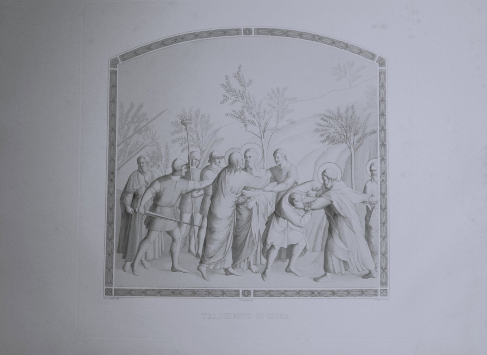 B. Giovanni Angelico - Engraving of the frescoes in San Marco, Florence 1853: This engraving is from San Marco, Convento dei Padri Predicatori in Firenze, illustrato e inciso principalmente nei dipinti del B. Giovanni Angelico, con la Vita dello stesso pittore, e un sunto stori