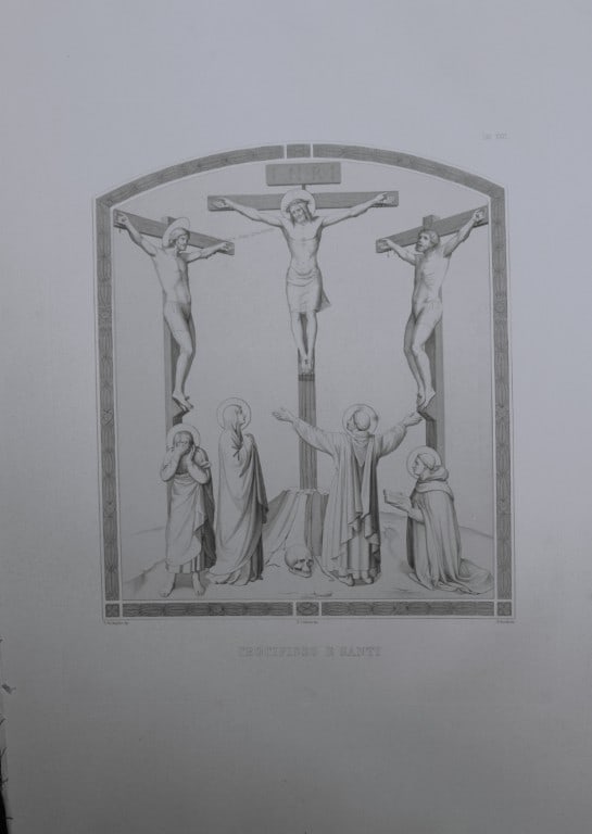 B. Giovanni Angelico - Engraving of the frescoes in San Marco, Florence 1853 (1 of 1)