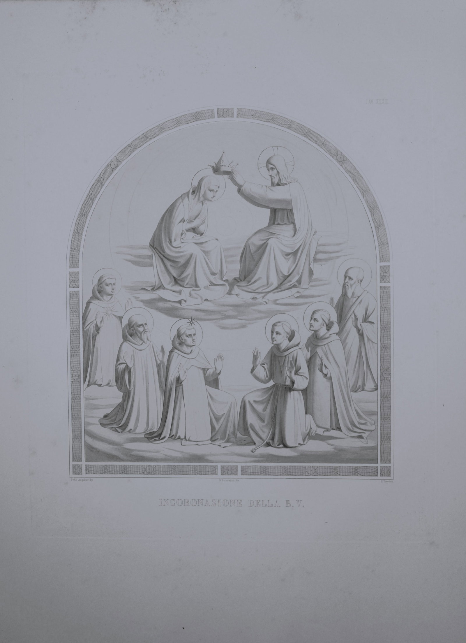 B. Giovanni Angelico - Engraving of the frescoes in San Marco, Florence 1853 (1 of 1)
