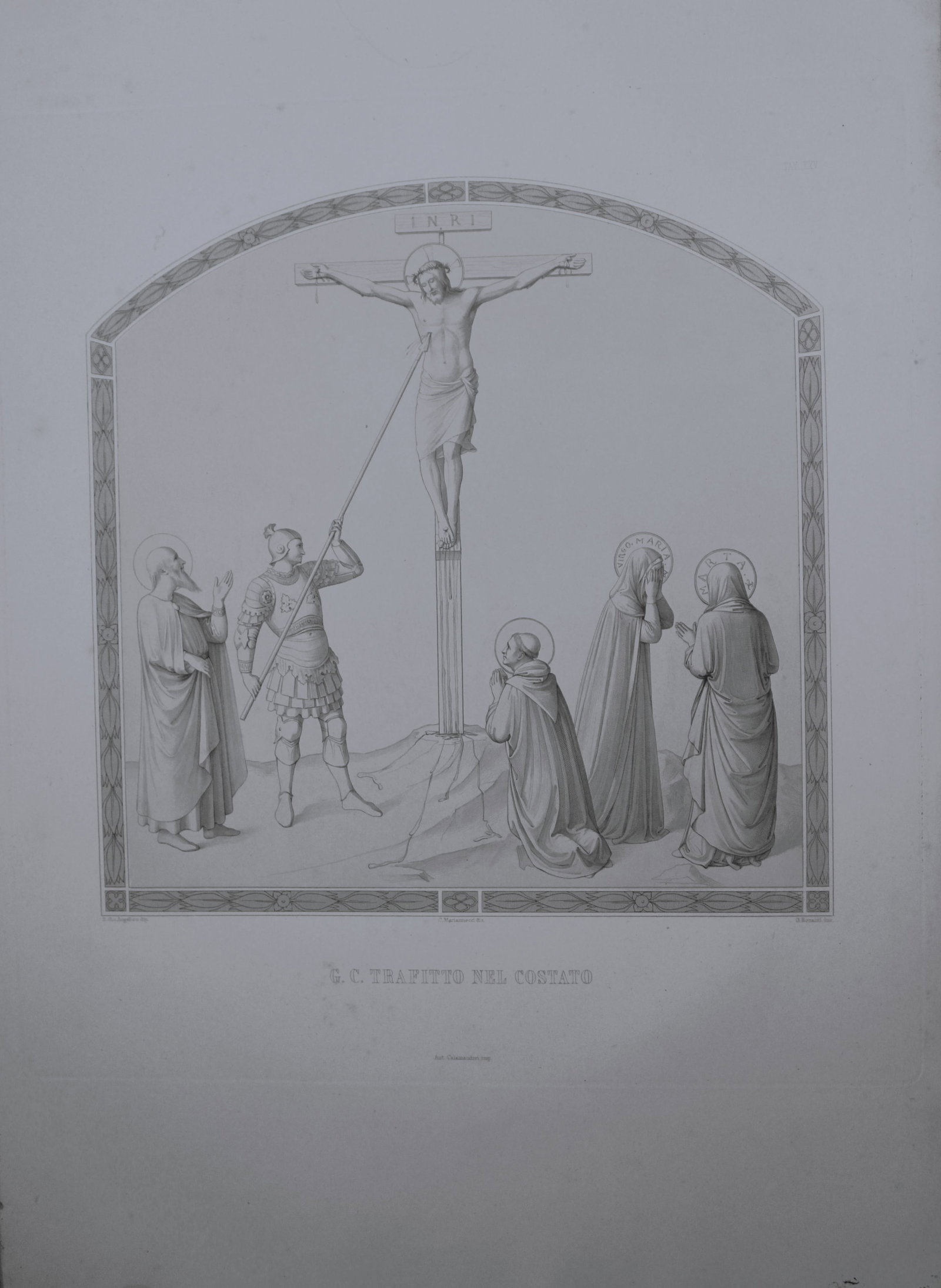 B. Giovanni Angelico - Engraving of the frescoes in San Marco, Florence 1853 (1 of 1)