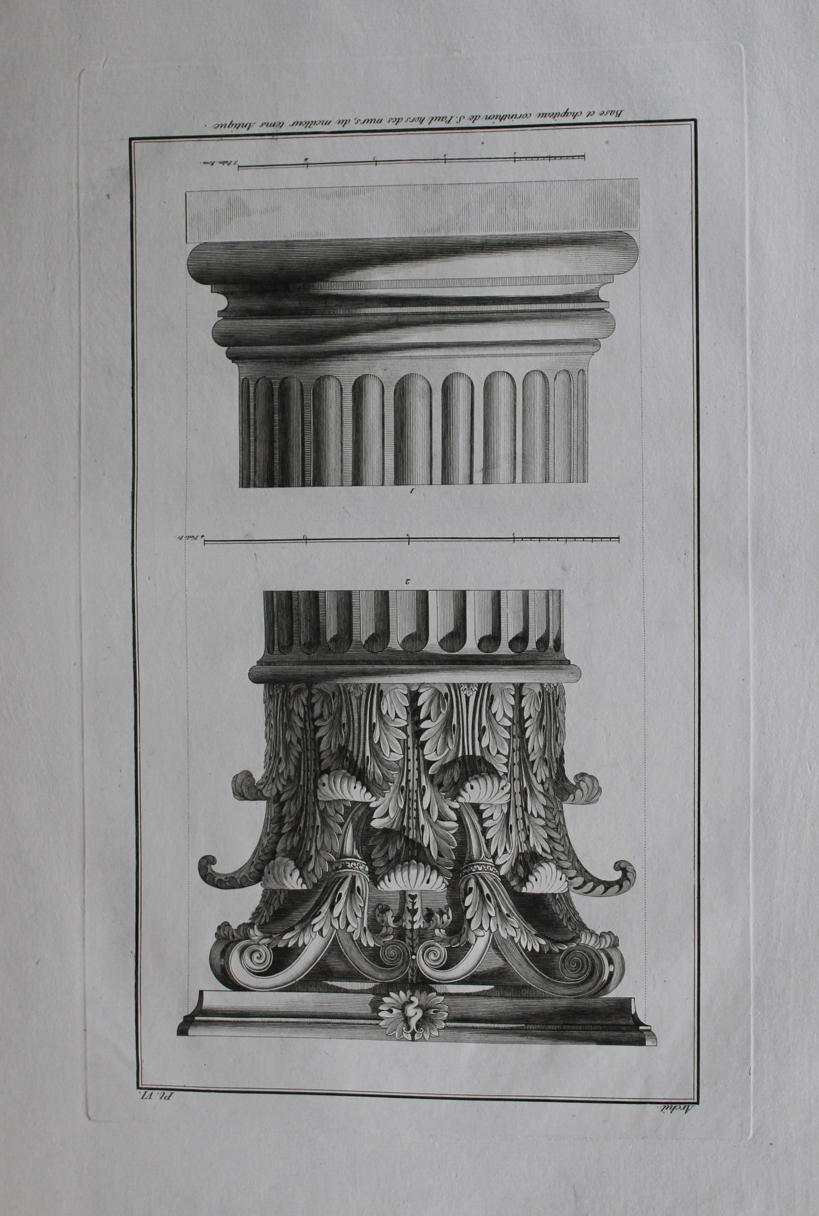 Seroux D'Agincourt - Original engraving of ancient monuments 1823: This engraving is from Histoire de l'art par les monumens, depuis sa decadence au IVe siecle jusqu'a son renouvellement au XIVe by Jean Baptiste Louis Georges Seroux d'Agincourt,Issued in 24 parts, 18