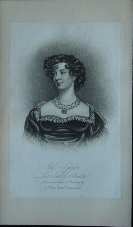 John Bell - Miss Margaret Taylor of the Surry Theatre 1817 (1 of 1)
