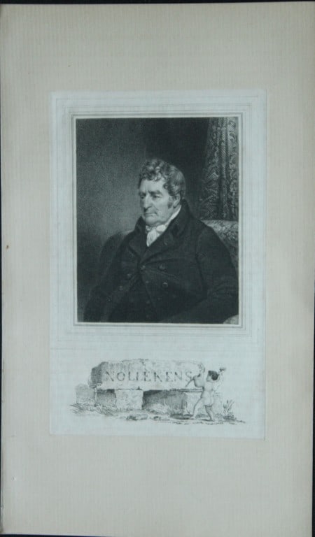 Edward Scriven - Engraving of the sculptor Joseph Nollekens RA 1822 (1 of 1)