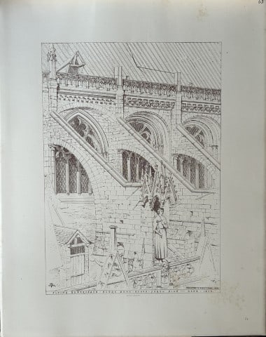 Architectural Drawing - Notre Dame, Rouen 1859 (1 of 1)